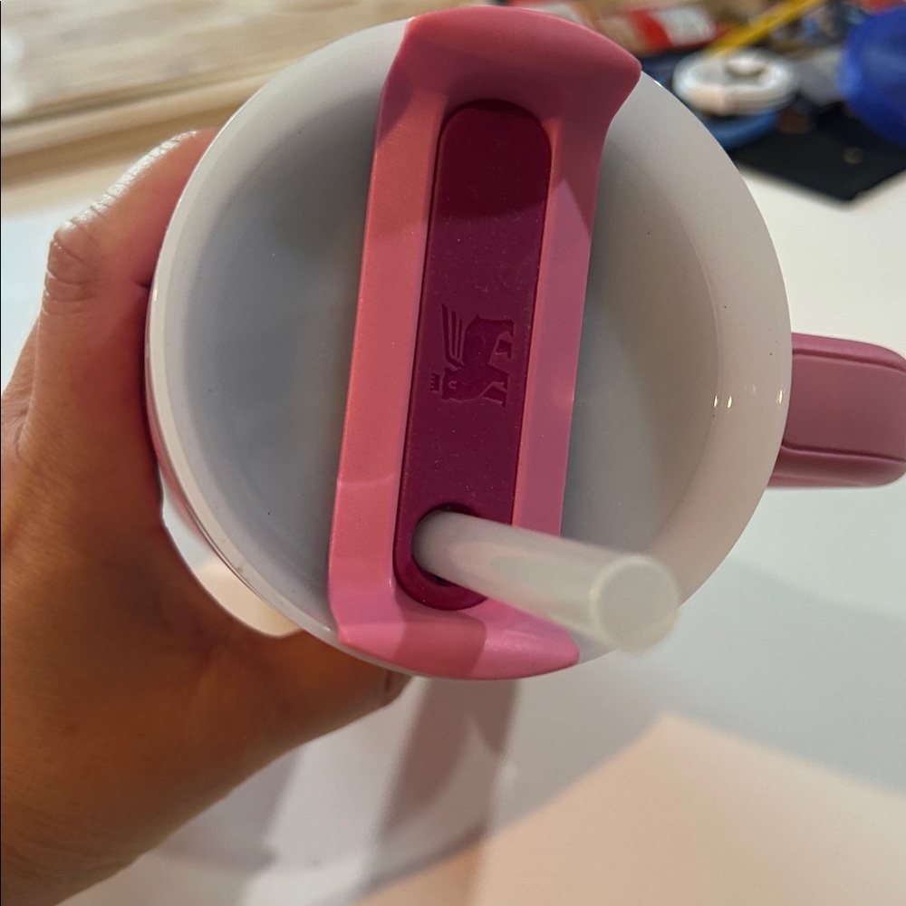 Stanley Pink Tumbler never used- has a small dent- couple of nicks c pics - Picture 7 of 7